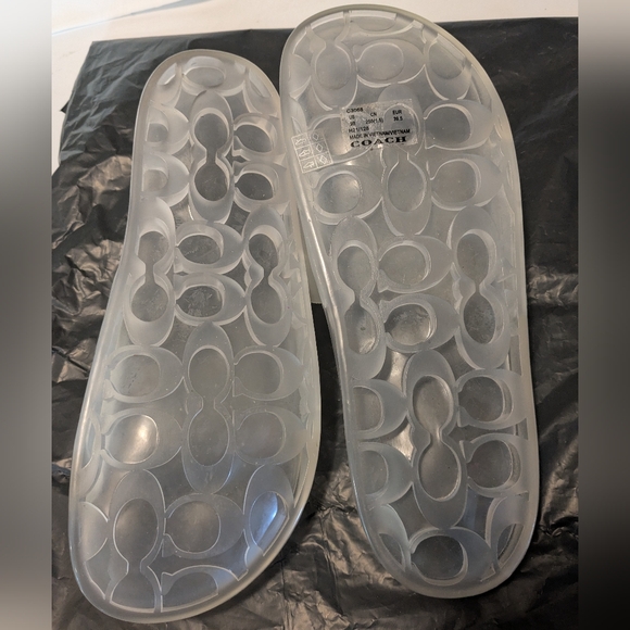 Clear Coach Jelly Slides - Picture 2 of 5